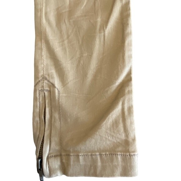 Boom boom jeans khaki pants, distressed look skinny zipper legs NWT size 5 - Picture 6 of 10